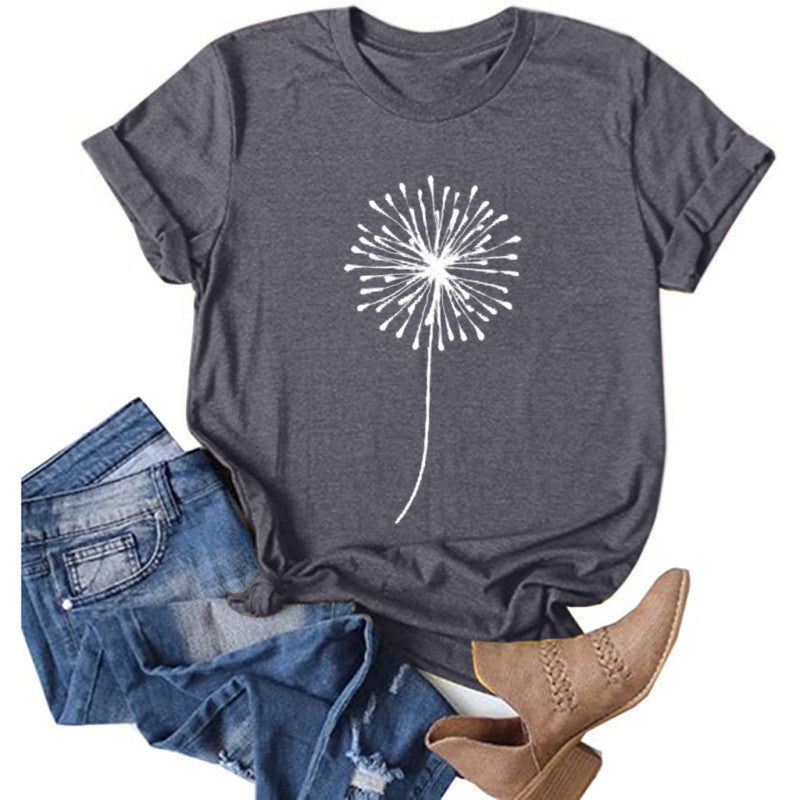 Blue Zone Planet | T-shirt Printed Short Sleeve Basic Round Neck Regular Fit BLUE ZONE PLANET