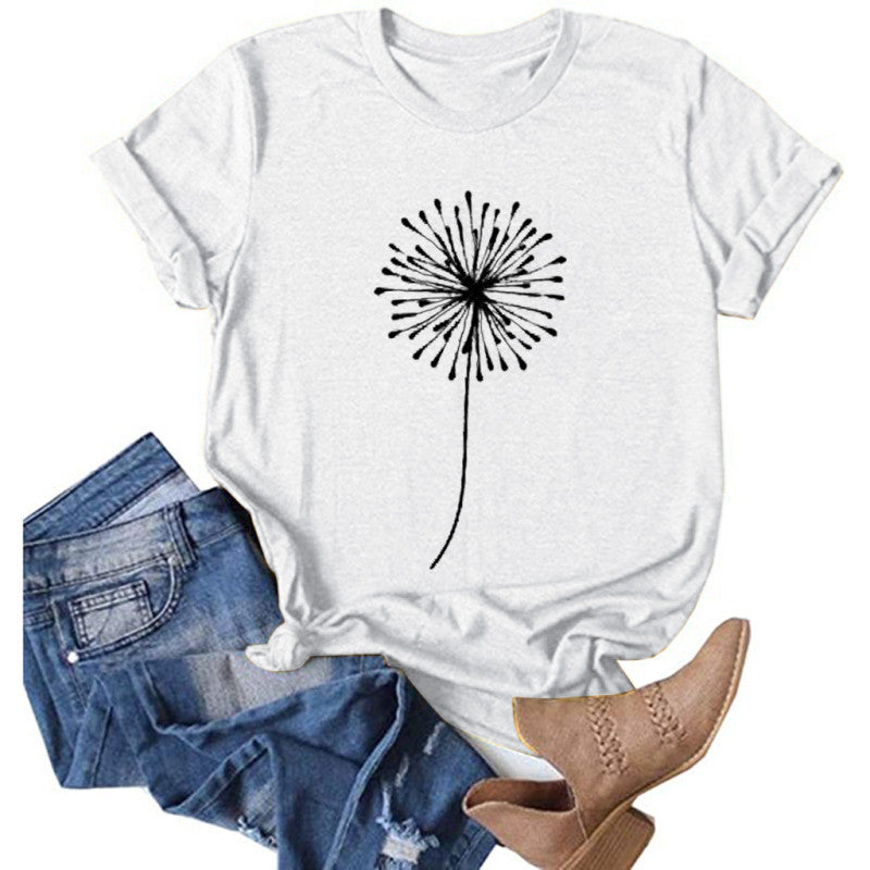 Blue Zone Planet | T-shirt Printed Short Sleeve Basic Round Neck Regular Fit BLUE ZONE PLANET