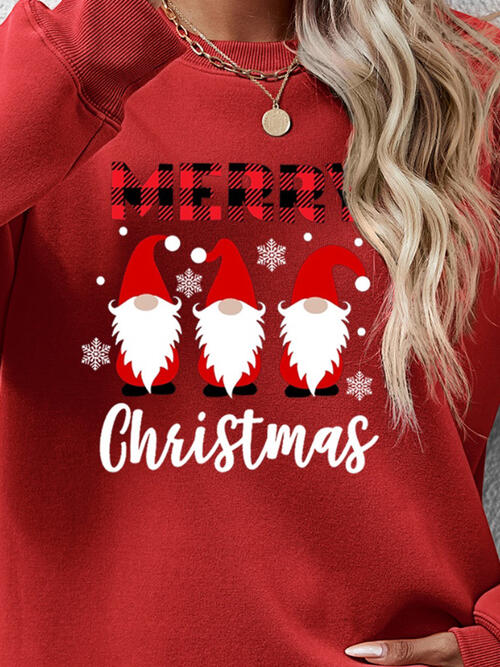 MERRY CHRISTMAS Long Sleeve Sweatshirt BLUE ZONE PLANET