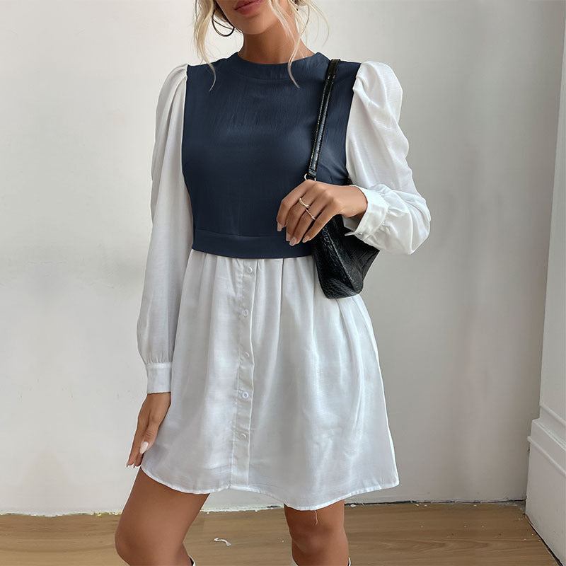 Blue Zone Planet | long -sleeved bottoming wild dress BLUE ZONE PLANET