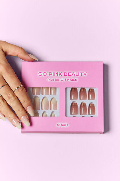 SO PINK BEAUTY Press On Nails 2 Packs Trendsi