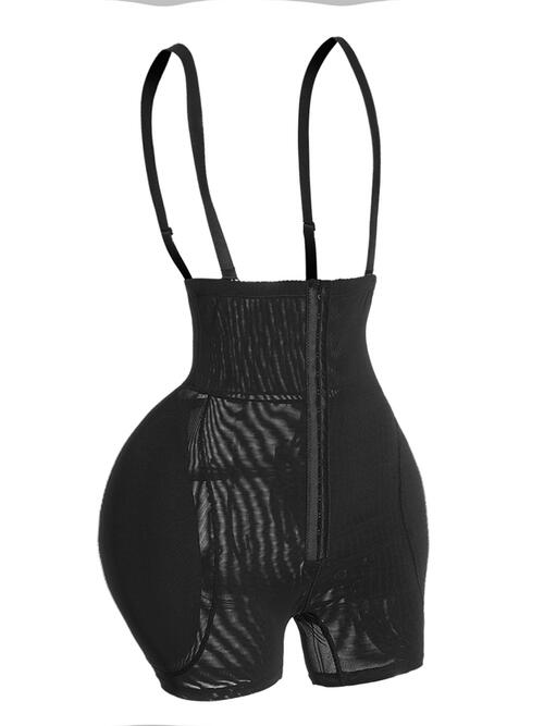 Full Size Hook-and-Eye Under-Bust Shaping Bodysuit BLUE ZONE PLANET
