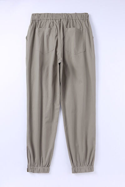 Blue Zone Planet | Drawstring Side Zip Joggers BLUE ZONE PLANET