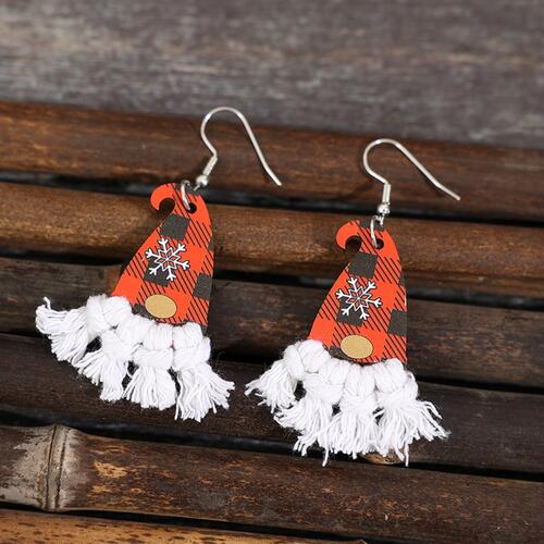 Xylem Pointed Hat Tassel Earrings BLUE ZONE PLANET