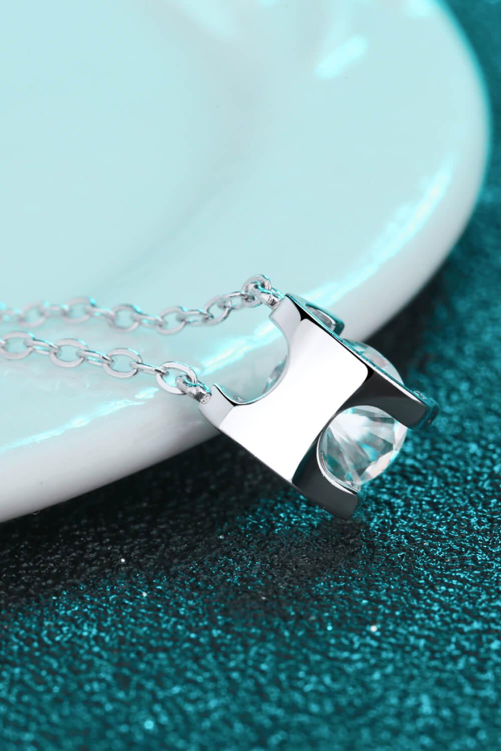 1 Carat Moissanite Chain Necklace BLUE ZONE PLANET