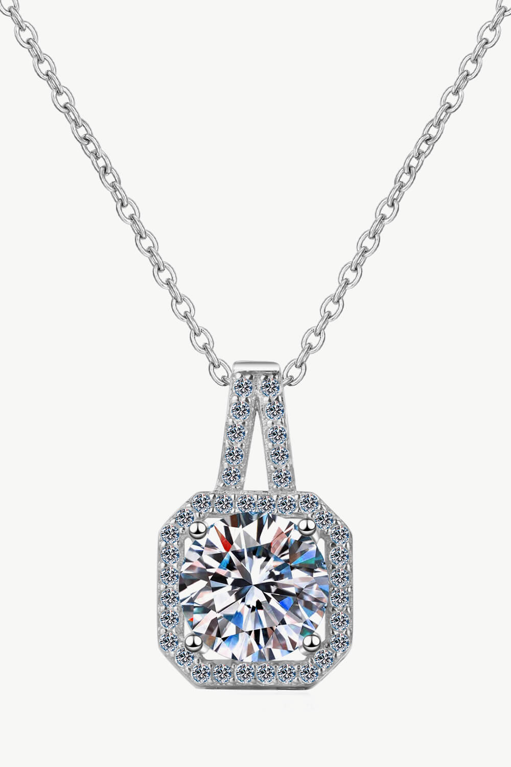 1 Carat Moissanite Necklace BLUE ZONE PLANET
