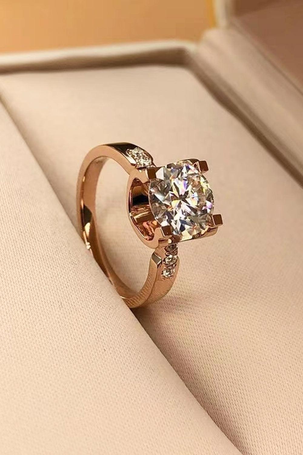 1 Carat Moissanite Ring BLUE ZONE PLANET