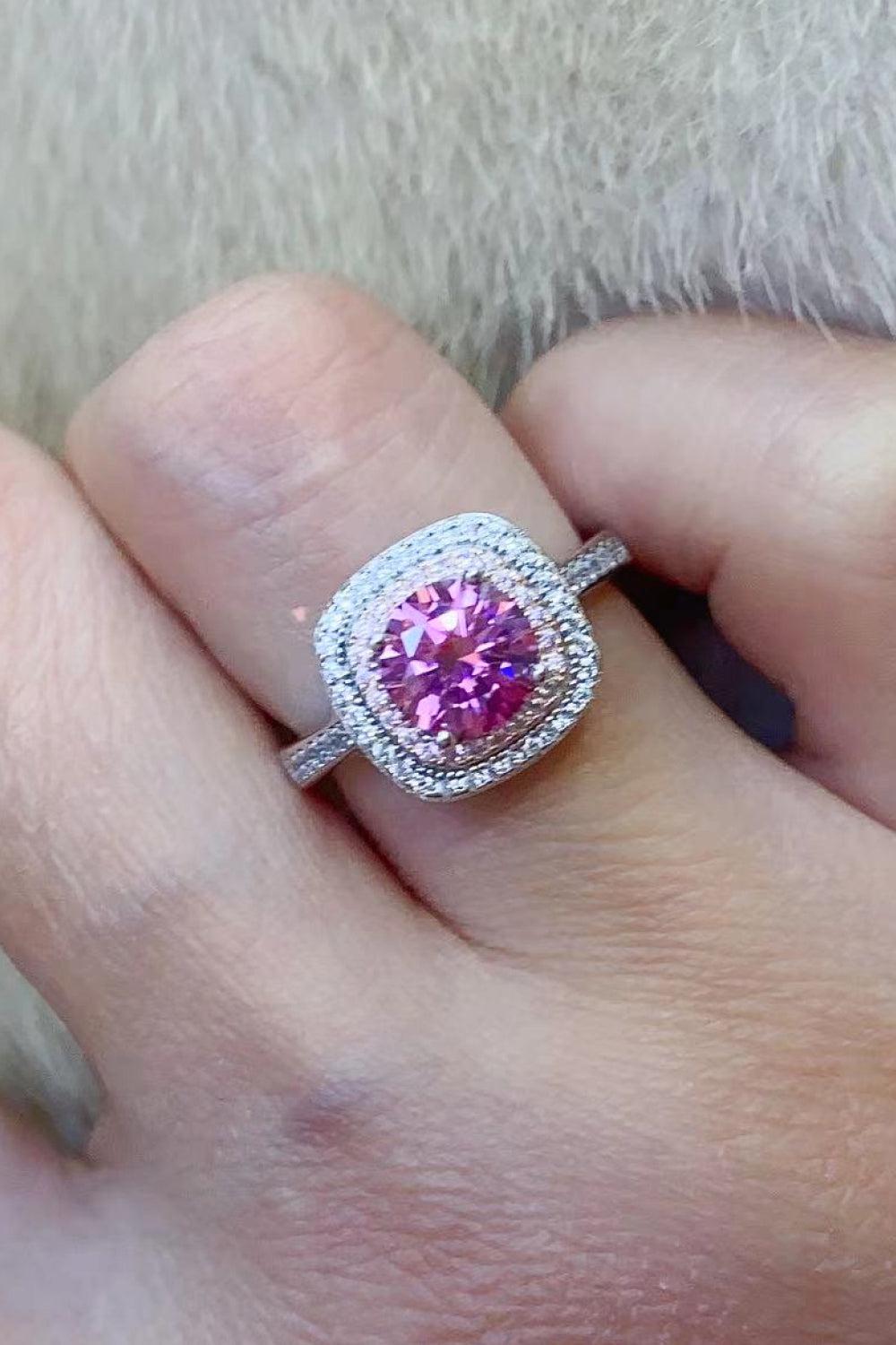 1 Carat Moissanite Two-Tone Ring BLUE ZONE PLANET