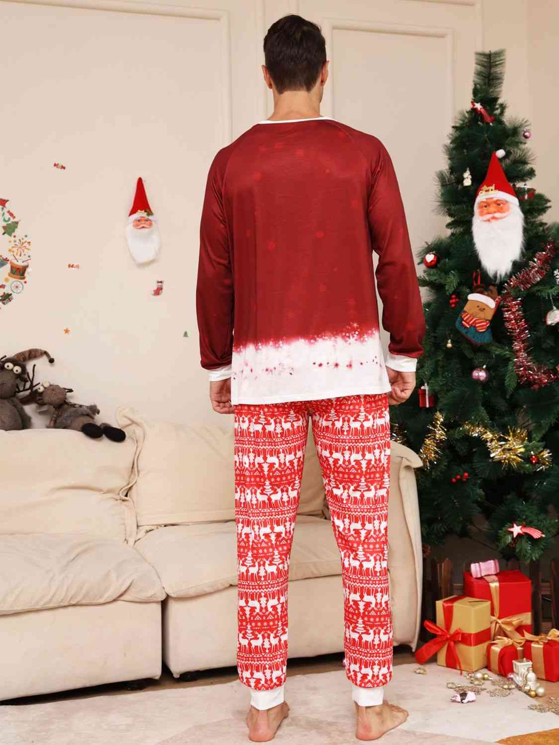 Full Size Snowman Top and Pants Set BLUE ZONE PLANET