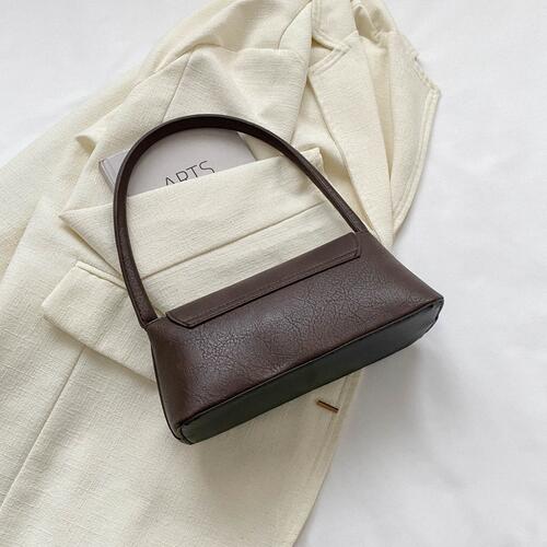 PU Leather Shoulder Bag BLUE ZONE PLANET
