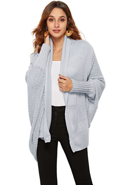 Open Front Batwing Sleeve Cardigan BLUE ZONE PLANET