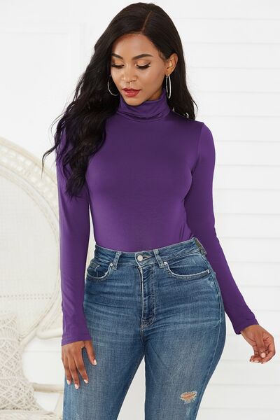 Blue Zone Planet | Turtleneck Long Sleeve Bodysuit BLUE ZONE PLANET