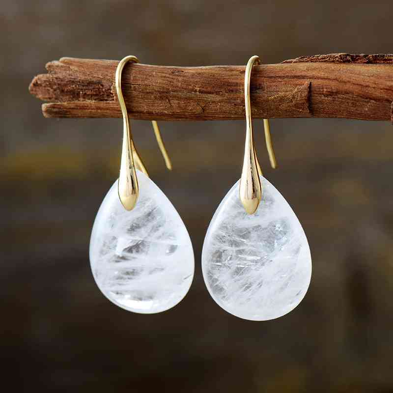 Crystal Dangle Earrings BLUE ZONE PLANET