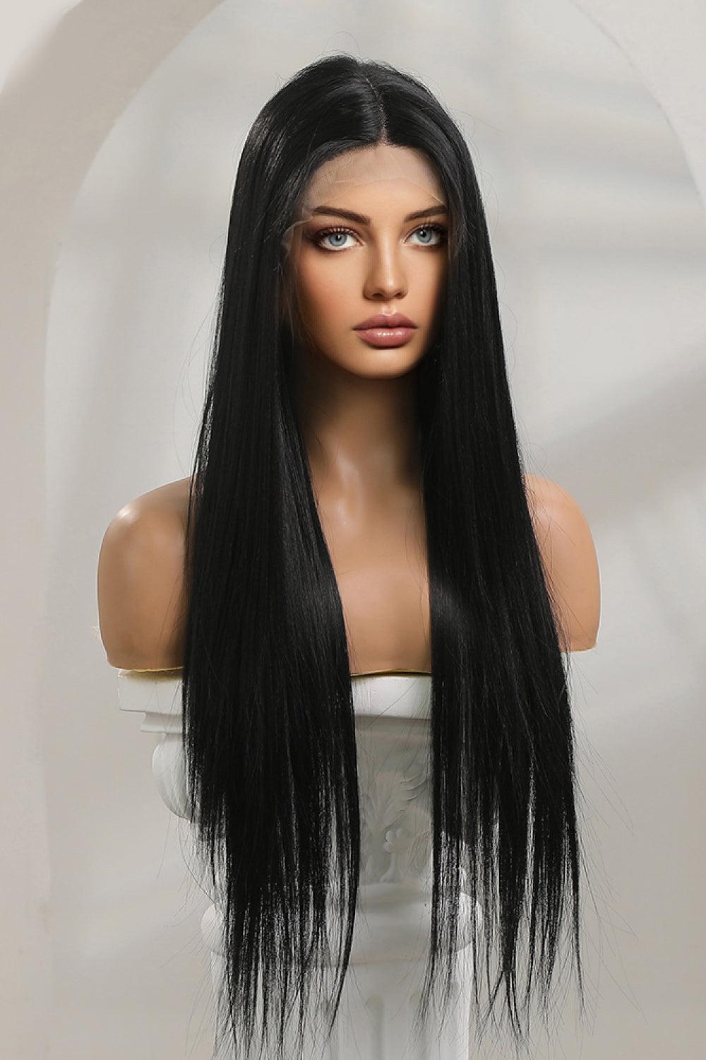 13*2" Long Lace Front Straight Synthetic Wigs 26" Long 150% Density BLUE ZONE PLANET