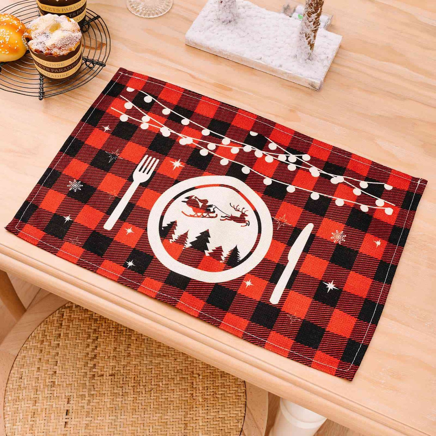 Blue Zone Planet | Assorted 2-Piece Plaid Placemats BLUE ZONE PLANET