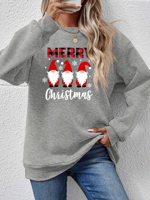 MERRY CHRISTMAS Long Sleeve Sweatshirt BLUE ZONE PLANET