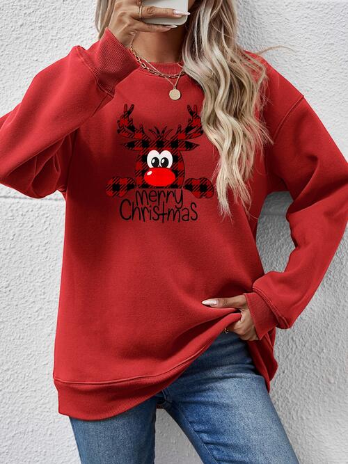 MERRY CHRISTMAS Graphic Sweatshirt BLUE ZONE PLANET