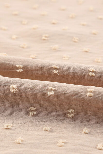 Blue Zone Planet |  Swiss Dot Ruffled Round Neck Tank BLUE ZONE PLANET