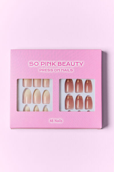 SO PINK BEAUTY Press On Nails 2 Packs Trendsi