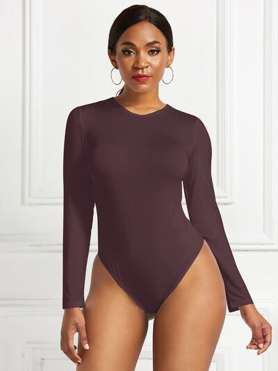 Blue Zone Planet | Round Neck Long Sleeve Bodysuit BLUE ZONE PLANET