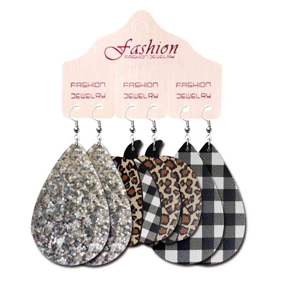 PU Earrings Set BLUE ZONE PLANET