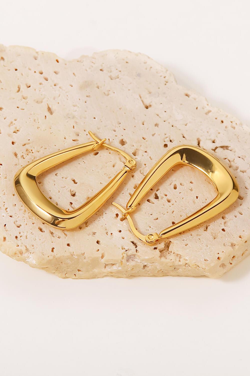 18K Gold-Plated Geometric Earrings BLUE ZONE PLANET