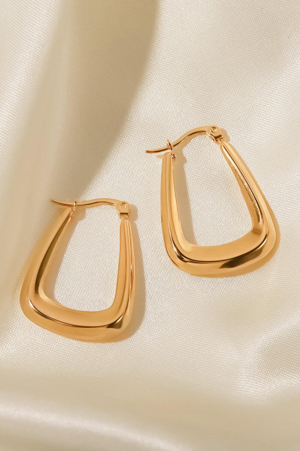 18K Gold-Plated Geometric Earrings BLUE ZONE PLANET