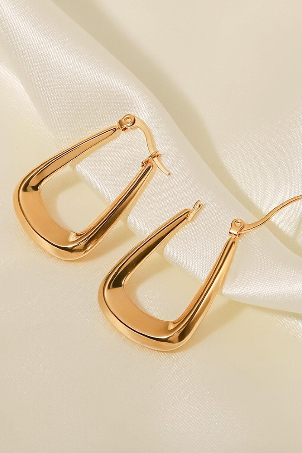 18K Gold-Plated Geometric Earrings BLUE ZONE PLANET
