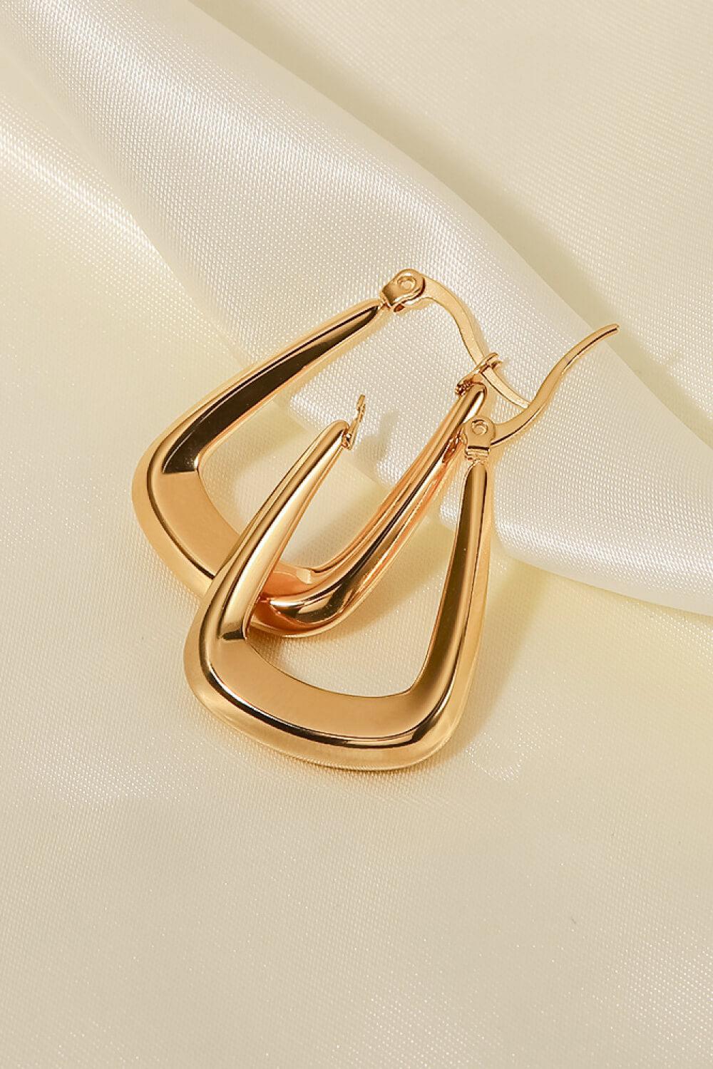 18K Gold-Plated Geometric Earrings BLUE ZONE PLANET