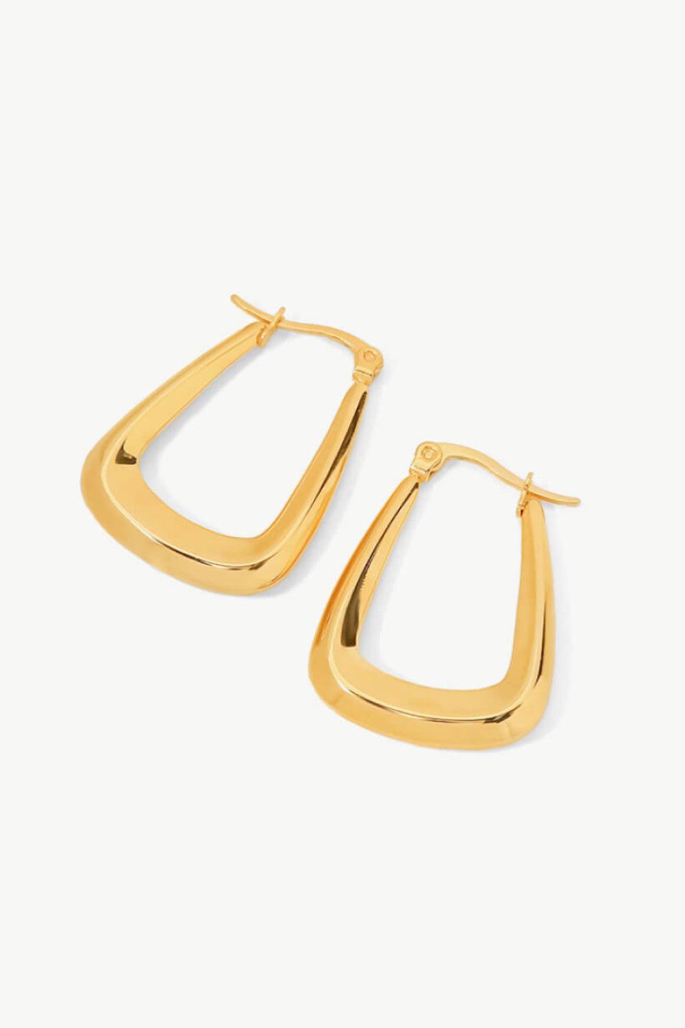 18K Gold-Plated Geometric Earrings BLUE ZONE PLANET