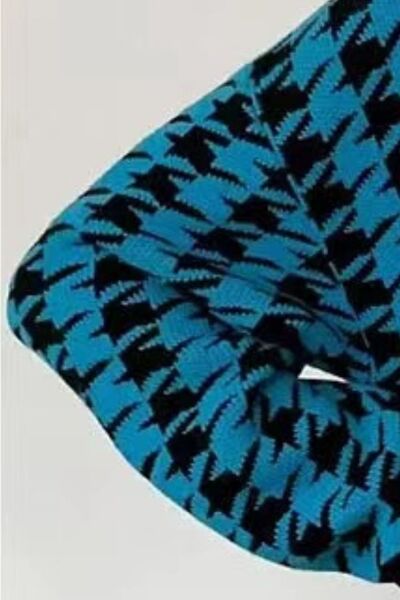 Blue Zone Planet | Houndstooth Button Up Long Sleeve Cardigan BLUE ZONE PLANET
