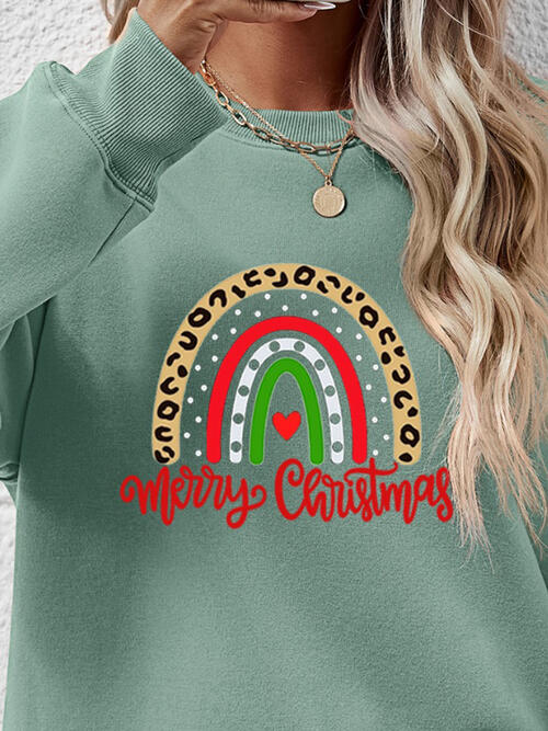 MERRY CHRISTMAS Graphic Sweatshirt BLUE ZONE PLANET
