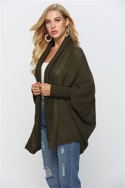 Open Front Batwing Sleeve Cardigan BLUE ZONE PLANET