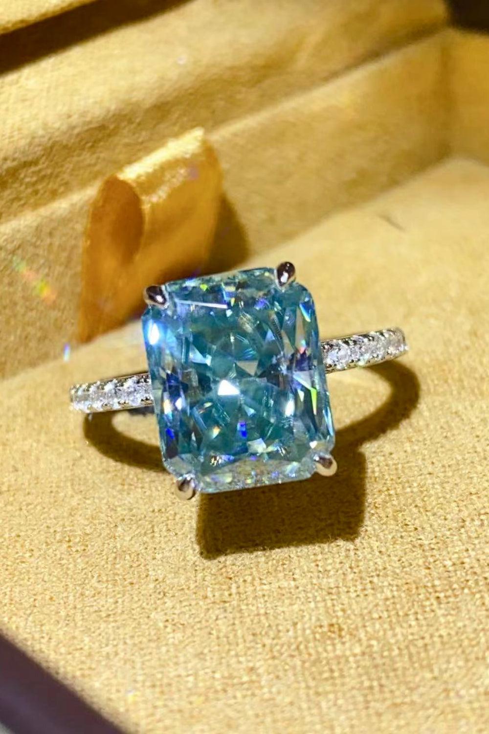 2 Carat Moissanite Ring BLUE ZONE PLANET