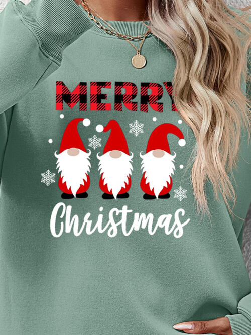 MERRY CHRISTMAS Long Sleeve Sweatshirt BLUE ZONE PLANET