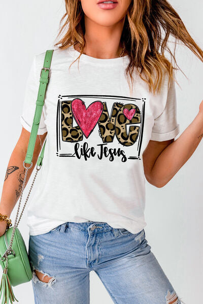 Blue Zone Planet | LOVE LIKE JESUS Short Sleeve T-Shirt BLUE ZONE PLANET