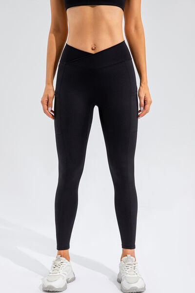Blue Zone Planet | High Waist Active Leggings with Pockets BLUE ZONE PLANET
