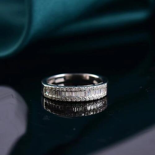 Moissanite 925 Sterling Silver Ring BLUE ZONE PLANET