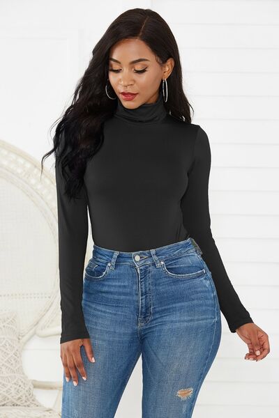 Blue Zone Planet | Turtleneck Long Sleeve Bodysuit BLUE ZONE PLANET