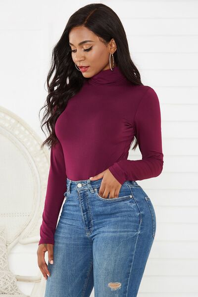 Blue Zone Planet | Turtleneck Long Sleeve Bodysuit BLUE ZONE PLANET