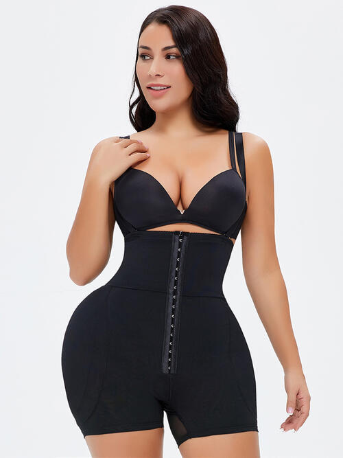 Full Size Hook-and-Eye Under-Bust Shaping Bodysuit BLUE ZONE PLANET