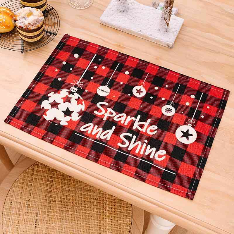 Blue Zone Planet | Assorted 2-Piece Plaid Placemats BLUE ZONE PLANET