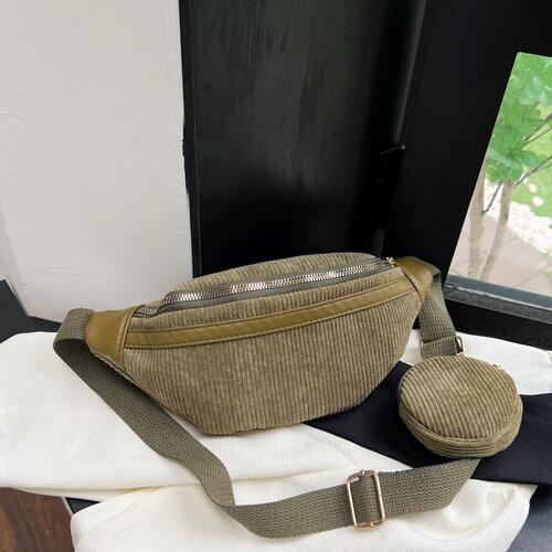 Small Corduroy Sling Bag BLUE ZONE PLANET