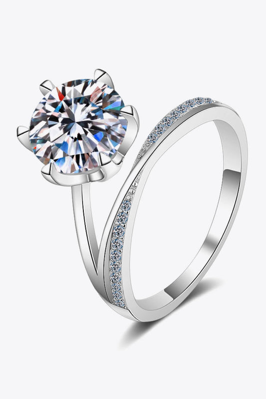 3 Carat Moissanite 6-Prong Ring BLUE ZONE PLANET
