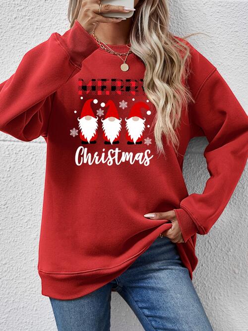 MERRY CHRISTMAS Long Sleeve Sweatshirt BLUE ZONE PLANET