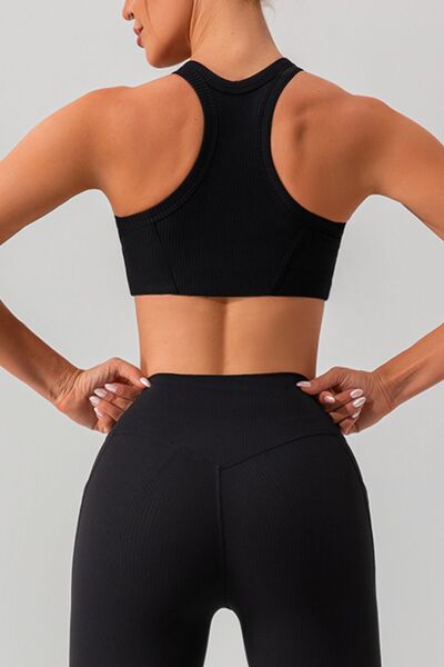 Round Neck Racerback Active Tank BLUE ZONE PLANET