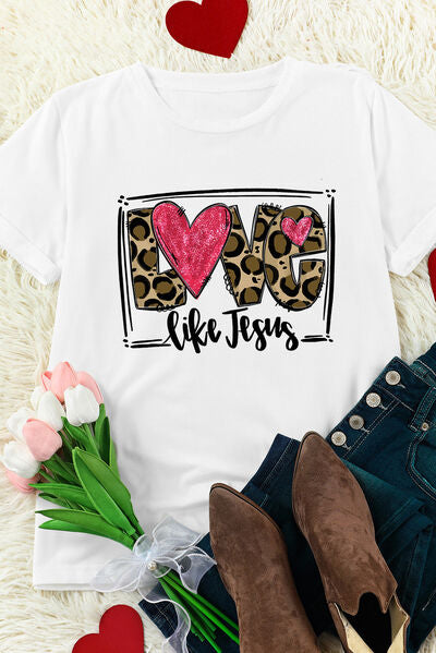 Blue Zone Planet | LOVE LIKE JESUS Short Sleeve T-Shirt BLUE ZONE PLANET