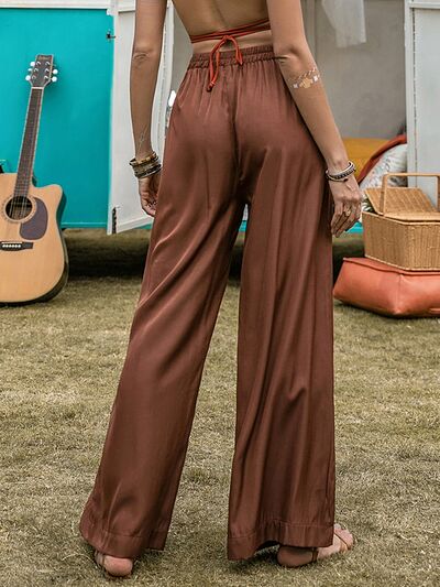 Blue Zone Planet | High Waist Wide Leg Pants BLUE ZONE PLANET