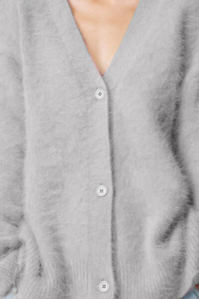 Blue Zone Planet | Button Up Dropped Shoulder Cardigan BLUE ZONE PLANET