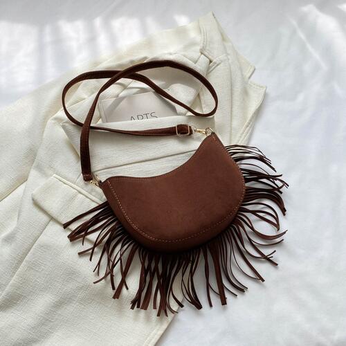 Fringe Detail Crossbody Bag BLUE ZONE PLANET